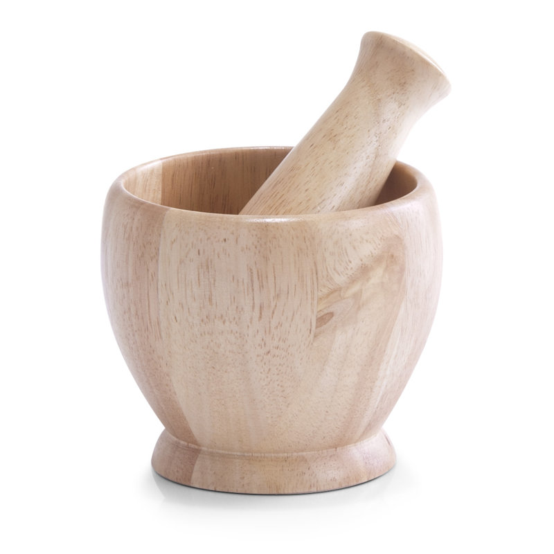 Alpen Home Britten 2Piece Hevea Wood Mortar Set Wayfair.co.uk